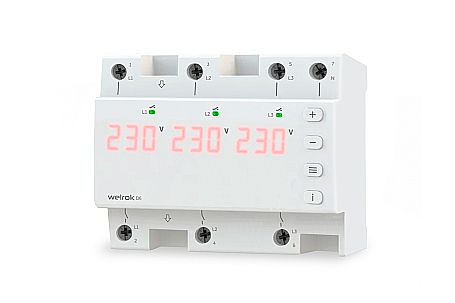 Реле напряжения Welrok D6-50 red