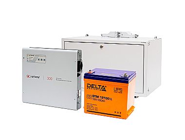 ИБП Штиль SW300L с аккумулятором 33 Ач в стеллаже картинка