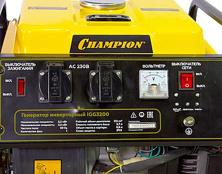 Купить бензиновый генератор champion igg3200 (3500 вт) фото 3