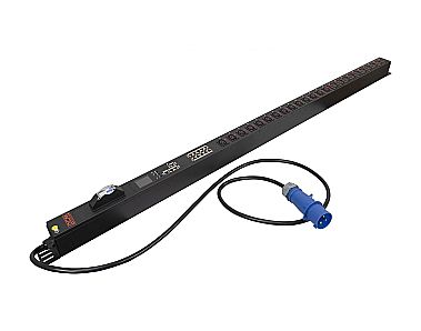 Блок распределения питания Powercom PDU-32AVMS24-14C3-10C9-1P